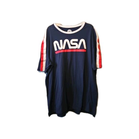 Men's NASA T-shirt Size 3XL Blue Short Sleeve - Picture 1 of 5